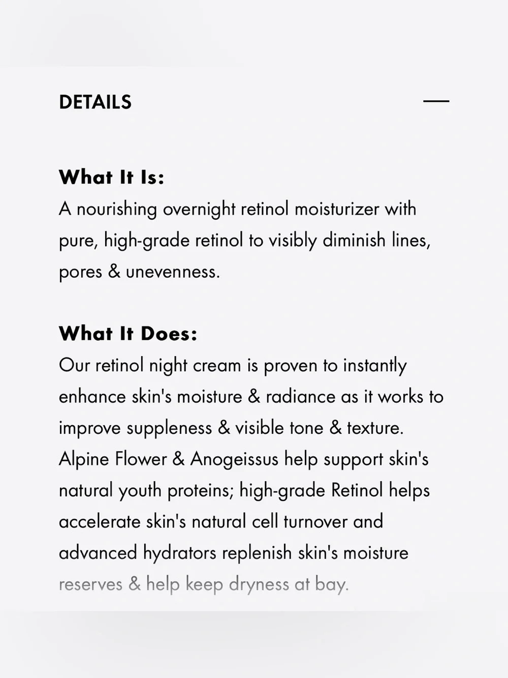 Origins Plantscription Retinol Night Moisturizer With Alpine Flower NEW
